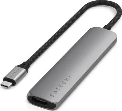 Immagine prodotto di Satechi - Adattatore multiporta sottile USB-C 6in1 (grigio spazio)