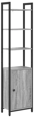 Obrázok produktu pre vidaXL Regál na knihy Grey Sonoma 40 x 24 x 161 cm Materiál na báze dreva