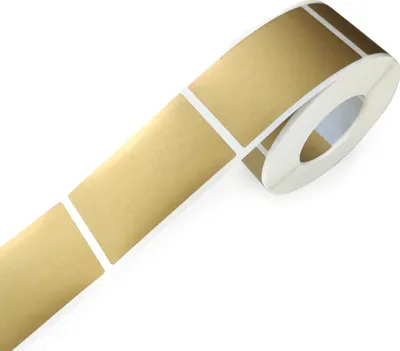 Produktbild von Goldene Rubbellose Aufkleber Rechteck 35x58mm x10