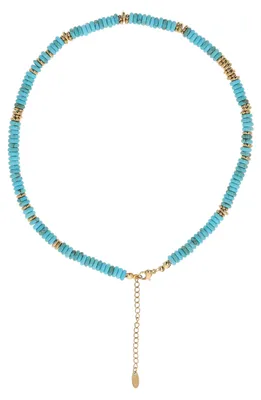 Produktbild von NAHIMA damen halskette - gold türkis, onesize