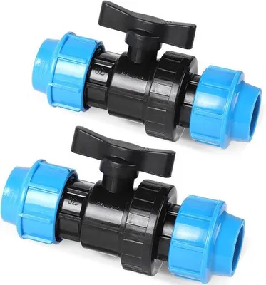 Obrázek produktu pro Závitový ventil 32 mm - pro připojení k PE trubkám - Bezpečný a opakovaně použitelný - Ideální pro vodovodní potrubí - Luxento