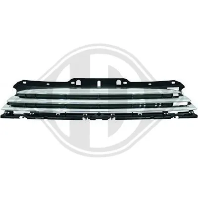Produktbild von DIEDERICHS 1206140 Kühlergrill Frontgrill für MINI Schrägheck (R56) Schwarz Chrom