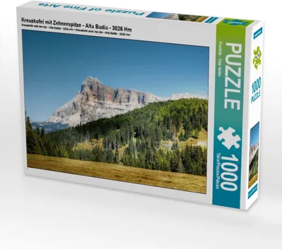 Produktbild von Calvendo Kreuzkofel mit Zehnerspitze - Alta Badia - 3026 Hm 1000 Teile Puzzle quer 640x480mm, ; 7356407