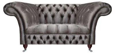 Produktbild von Moderne Designer Sessel Grau Chesterfield  Couch Sitz Wohnzimmer