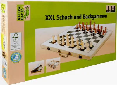 Obrázek produktu pro Přírodní hry XXL Šachy a Backgammon