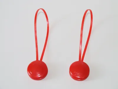 Obrázek produktu pro Magnetické držáky na dekorativní látky pro závěsy, červené barvy