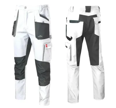 Obrázek produktu pro Pracovní oděv Art.Mas Classic Stretch Slim Bílé malířské kalhoty Kalhoty s pasem vel. 54