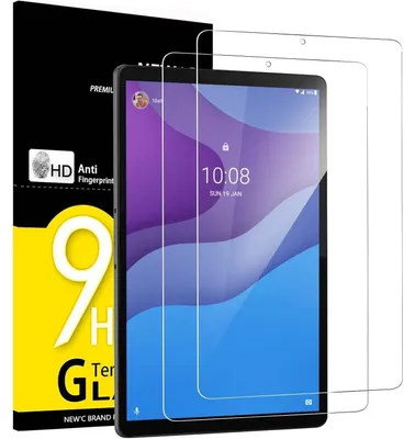 Immagine prodotto di Due pellicole protettive per lo schermo, compatibili con Lenovo Tab M10 HD (2ª generazione) da 10,1" (modelli TB-X306F/X), durezza 9H, spessore 0,33 mm, ultra trasparenti