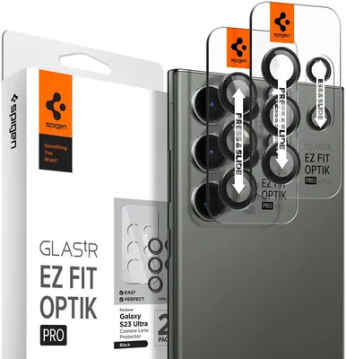 Produktbild von Spigen AGL05950, Linsenschutz, Transparent, Gehärtetes Glas, Samsung, Galaxy S23 Ultra, 16 mm