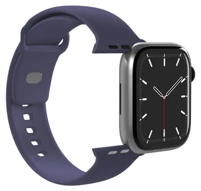 Obrázok produktu pre PURO ICON, Remienok k hodinkám, Apple, Watch 42/44/45/46/49mm, Silikón, Modrá, S/M, M/L