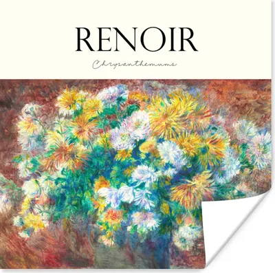 Produktbild von MuchoWow® Poster Kunst - Blumen - Renoir 100x100 cm - Babyzimmer