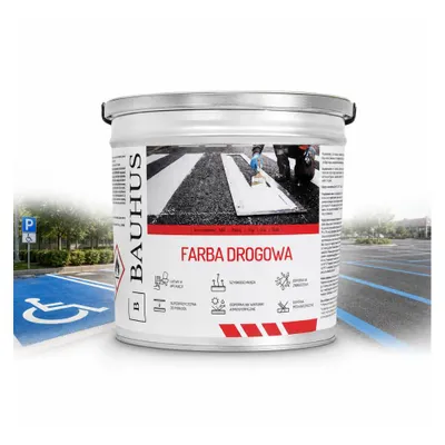 Produktbild von Bauhus Markierungsfarbe Fahrbahnmarkierung Blau 2,5 l für Asphalt, Beton und Parkplätze