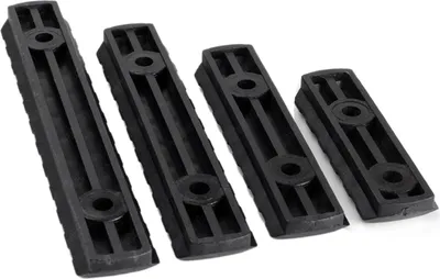 Immagine prodotto di 4Pcs Guida Striscia di guida Modificato Decorazione Accessori Legno Guardia Componente 20mm Nero