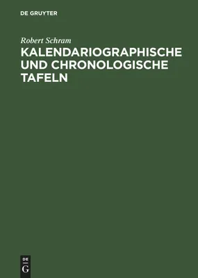 Produktbild von Kalendariographische und chronologische Tafeln