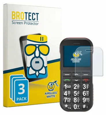 Produktbild von 3x BROTECT Entspiegelungs Schutzglas für Ufferson Seniorenhandy Schutzfolie Panzer Folie Glas Display Schutz matt