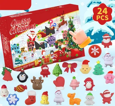 Produktbild von Adventskalender mit 24 Mochi-Squishies, Spielzeug für Kinder