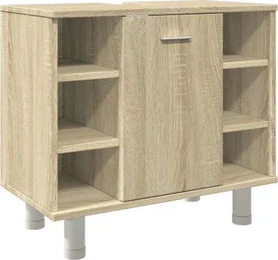 Obrázok produktu pre vidaXL Kúpeľňová skrinka Sonoma Oak 60x32x53,5 cm odvodený výrobok z dreva