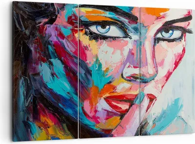 Produktbild von Bild auf Leinwand - Leinwandbild - Mädchen Gesicht - 105x70cm - Wand Bild - Wanddeko - Wandbilder - Leinwanddruck - Bilder - Kunstdruck - Wanddekoration - Leinwand bilder - Wandkunst - CE105x70-3444