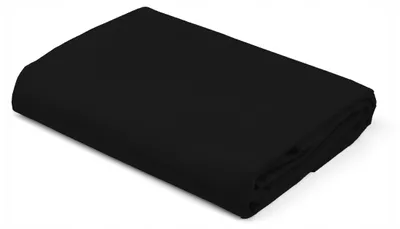 Produktbild von Detexpol Spannbettlaken Satine Schwarz 120x200 cm
