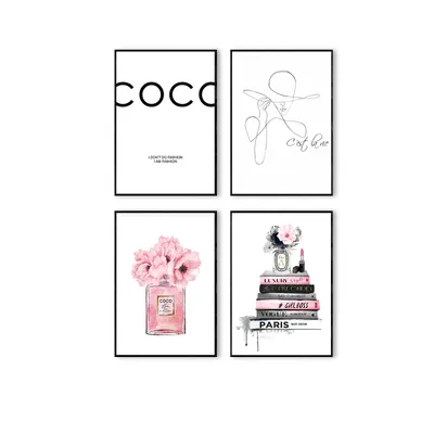 Produktbild von Postertech Poster-Set 4-teilig DIN A4, abstrakte Wandbilder, ohne Rahmen