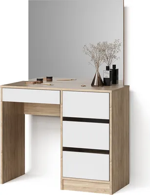 Produktbild von Schminktisch Livinity Imola Sonoma 90 cm mit Spiegel, Model 52411