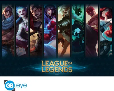 Produktbild von LEAGUE OF LEGENDS - Poster Maxi 91cmx51cm - Champions