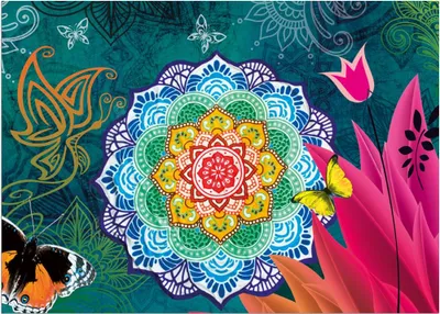 Immagine prodotto di Zerbino mandala vintage bohémien 50x70 cm come zerbino