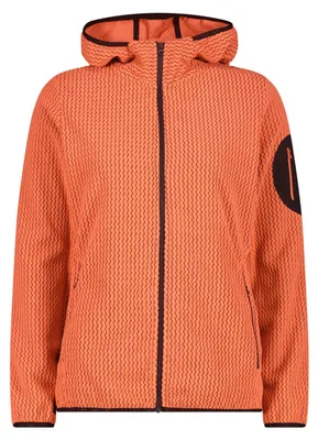 Immagine prodotto di Giacca da esterno CMP da donna, con cappuccio, colore arancione, taglia 40