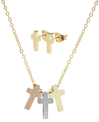 Produktbild von Akzent Damen Schmuckset Karlotta Edelstahl gold