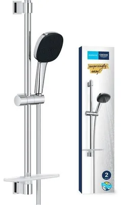 Produktbild von GROHE Vitalio Comfort 110 Brausestangenset 60 cm mit 2 Strahlarten, Duschablage