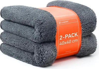 Obrázok produktu pre Luxshield mikrovláknová utierka 40 x 40 cm, sivá – extrémne savá profesionálna utierka na údržbu