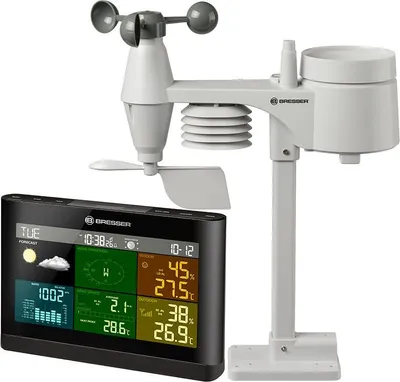 Zdjęcie produktu dla BRESSER Stacja pogodowa Comfort 5 w 1, kolorowa – 7002551