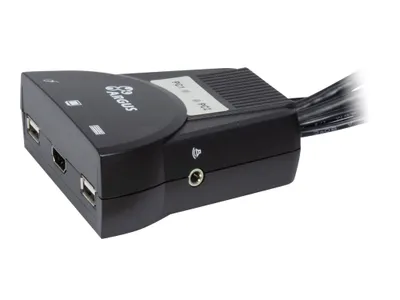 Productafbeelding van Inter Tech 88887340 Inter-Tech KVM Switch LS-21HA HDMI, 2 Port, Kunststoff retail
