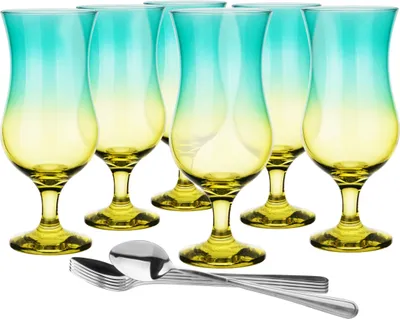 Produktbild von Glasmark KROSNO 420ml Set von 6 Glas für alkoholische Cocktails Longdrinkgläser Cocktailgläser Trinkgläser Partygläser Perfekt für Zuhause Restaurants