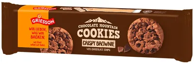 Produktbild von Griesson Chocolate Mountain Cookies Crispy Brownie 150g