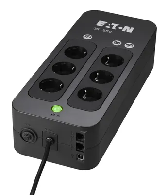 Zdjęcie produktu dla Eaton 3S550D, Czuwanie (Offline), 0,55 kVA, 330 W, 161 V, 284 V, 50/60 Hz