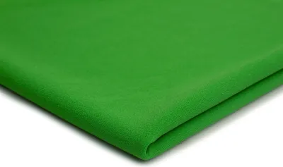 Image de Tissu plongée en crêpe, vert, 50 x 150 cm
