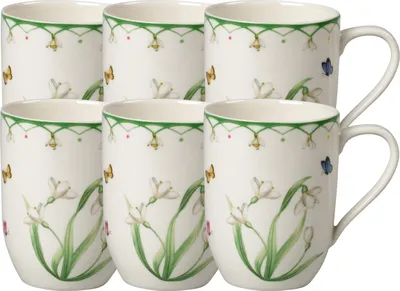 Produktbild von Villeroy & Boch Colourful Spring Becher mit Henkel 0,37l Set6