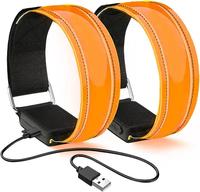 Productafbeelding van Led armband oplaadbaar - Reflecterend - Verstelbaar