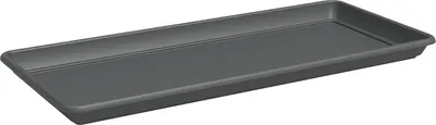 Produktbild von Artevasi Venezia Xl Rectangular Saucer, Untersetzer, Anthrazit, 5,2 l, 320 mm, 730 mm, 47 mm