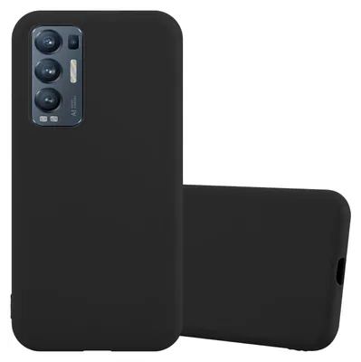 Produktbild von Cadorabo Hülle für Oppo FIND X3 NEO Schutzhülle in Schwarz Handyhülle TPU Silikon Etui Case Cover