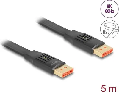 Immagine prodotto di DELOCK DisplayPort Flachbandkabel 8K 60Hz 5m