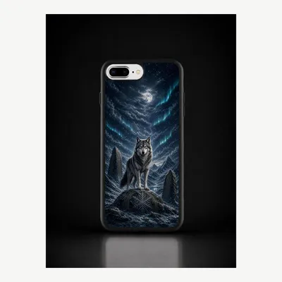 Zdjęcie produktu dla Etui na iPhone 7 / 8 Plus, pokrowiec ochronny z motywem wilka – LUNØIR ©