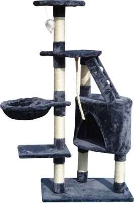 Obrázok produktu pre Škrabadlo pre mačky Gloria Sinu Grey 7,5 cm 55 x 40 x 120 cm