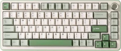 Produktbild von Kabellose mechanische Tastatur, 75 % Gaming-Tastaturdichtung, Hot-Swap-Tastatur mit Knopf, vorgeschmierte Schalter RGB, Bluetooth/Typ-C/2,4 G