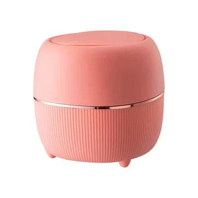 Produktbild von Komposteimer Küche - 5 Liter - Biomülleimer Küche klein - für alltäglichen Biomüll Behälter - 16 x 15 cm - Mülleimer mit Deckel – Kirschblütenrosa