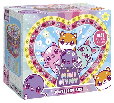Image de Petite boîte de rangement "MyMy" à décorer avec des strass