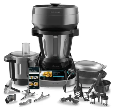 Produktbild von Cecotec Mambo CooKing Total Gourmet, 4,5 l, 180 °C, 17,8 cm (7"), Edelstahl, Berührung, Edelstahl