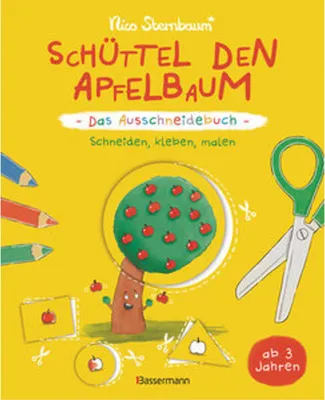 Produktbild von Schüttel den Apfelbaum - Das Ausschneidebuch. Schneiden, kleben, malen für Kinder ab 3 Jahren
