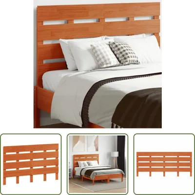 Produktbild von The Living Store Kopfteil Wachsbraun 135 cm Massivholz Kiefer